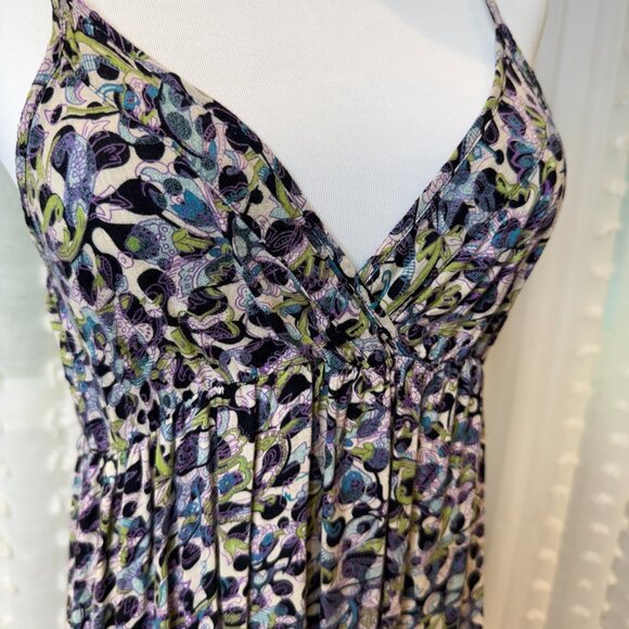 Floral BoHo Spaghetti-Strap Floor-Length Dress - Picture 5 of 14